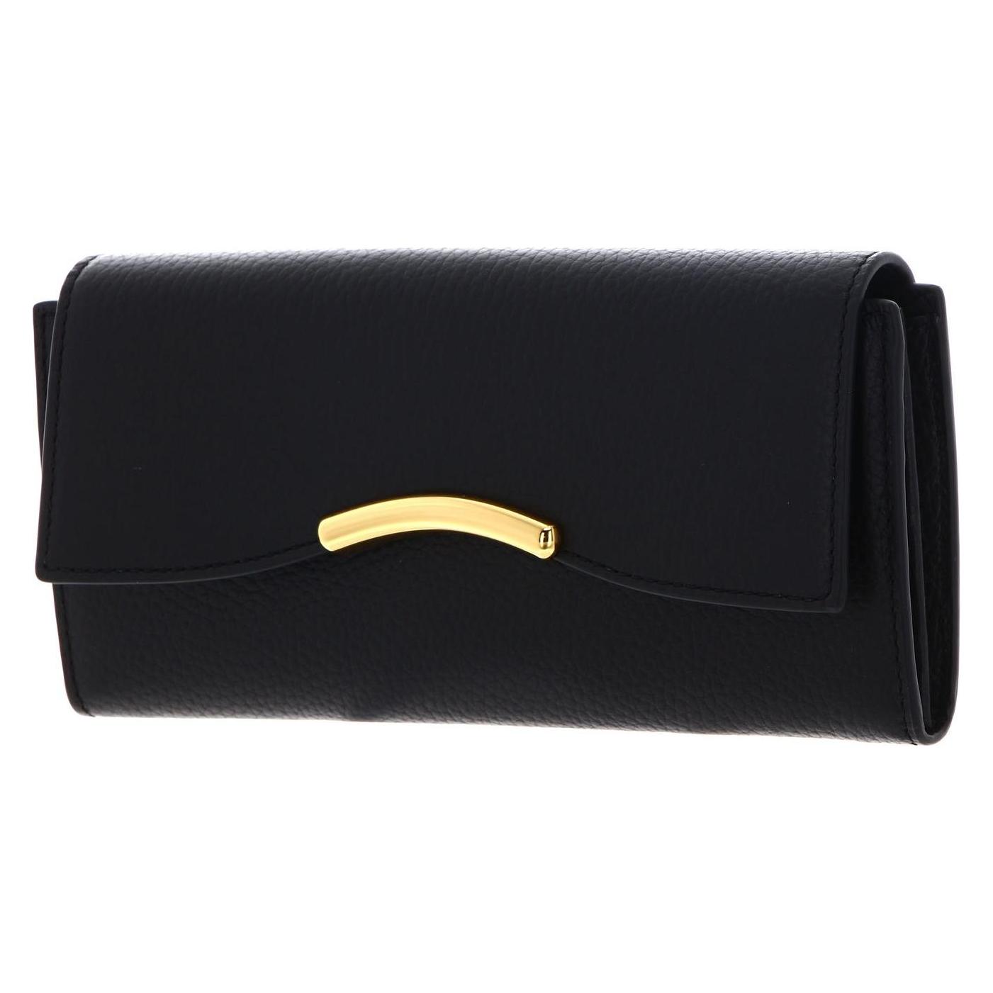 Coccinelle, Damen, Portemonnaie, Wallet Grained Leather, Schwarz