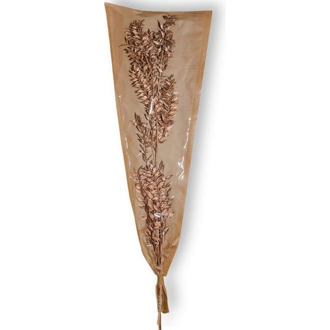 Philippe, Kunstpflanzen, Kunstblumen - Ruscus - kupfer - 2 Zweige - ca. 70 cm (70 cm)