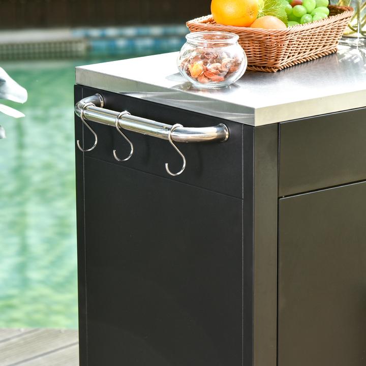 Actual product image Homcom Kitchen cabinet on castors