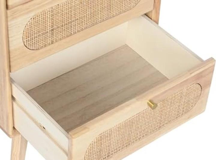 Productafbeelding Cassetto in Legno di Caucciù e Rattan