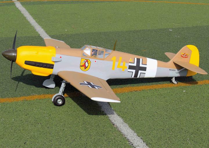 Productafbeelding Seagull Models SG-Models ) Messerschmitt BF-109 (ME-109) 63,9" MET elektrische intrekbare motor (Warbird)