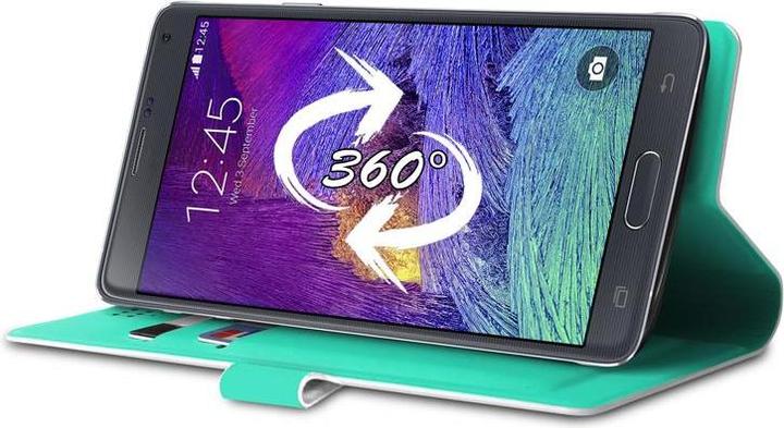 Actual product image Puro Uniwallet Bi-Color - Universal 360 ° swivel case with card slots, dydis XXL (balta) (Universal)