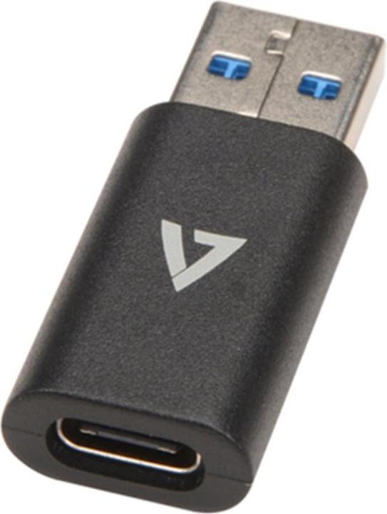 V7 V7USB3AC, USB A, USB C, USB 3.2 Gen 1 (3.1 Gen 1), 10000 Mbit/s, Nero (USB 3.2 Gen 1)