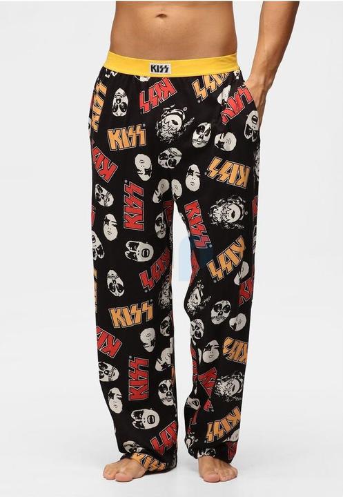 Image du produit Recovered KISS Faces Black Pantalon long S (S)