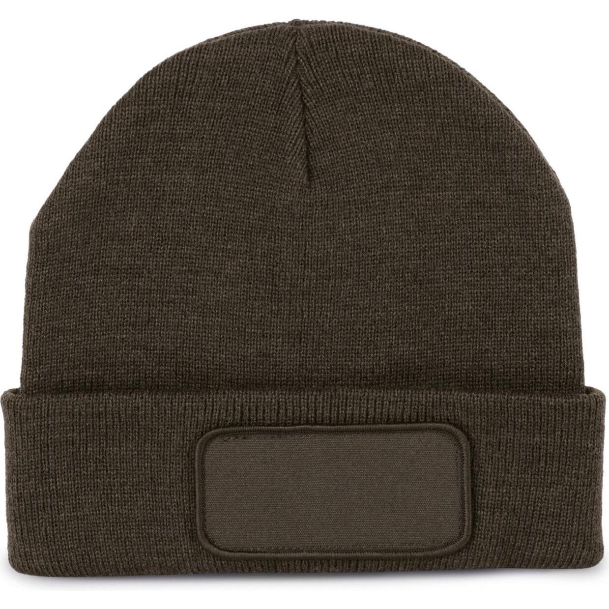K-up, Mütze, Recycelte Mütze mit Patch, Braun