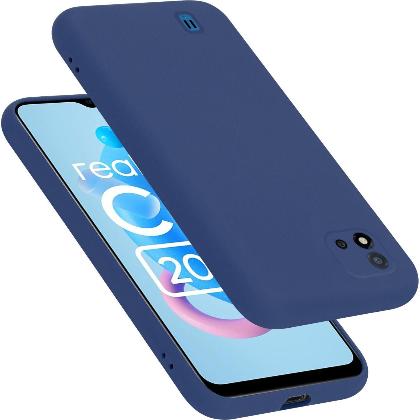 Thumbnail - Cadorabo TPU Liquid Silicone Case Hülle für Realme C11 2021 (Realme C11 2021), Smartphone Hülle, Blau