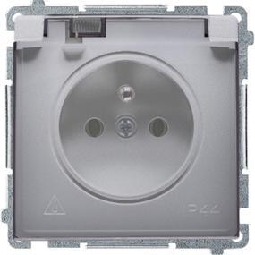 Kontakt Simon Lizdas pojedyncze Simon Basic hermetyczne IP44 klapka inox (BMGZ1B.01/21a) (0.05 m), Netzwerkkabel