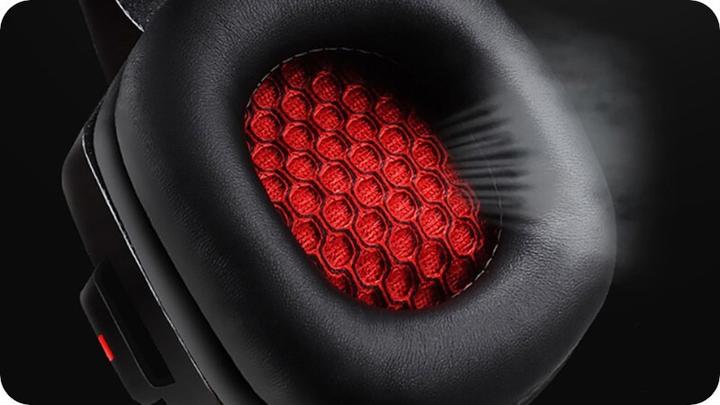 Actual product image Lenovo HU85 gaming headset (black) (Cable)