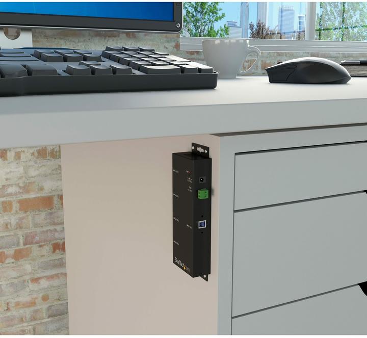 Produktbild StarTech Mountable 4-Port Rugged Industrial (USB-B, 4 Ports)