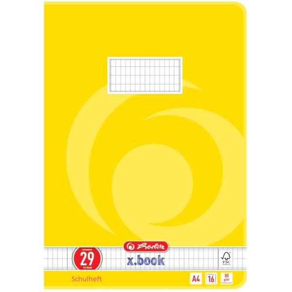 Immagine prodotto Herlitz Quaderno x.book, DIN A4, riga 29 / ruvida (A4, Quadretti, Copertina rigida)