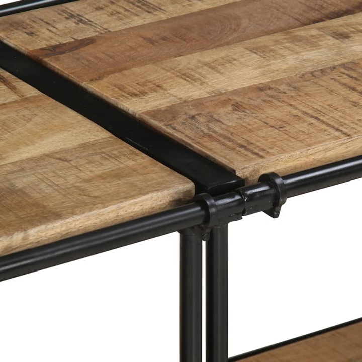 Image du produit VidaXL Armoire TV Lowboard Meuble TV Meuble en bois de manguier brut (160 x 42 x 40 cm)
