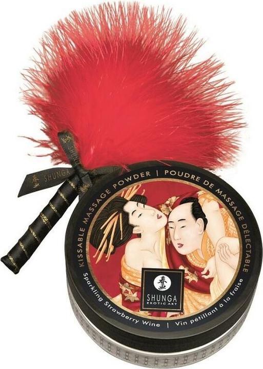 Produktbild Shunga Essbares Massagepulver-Set Erdbeere (75 ml)