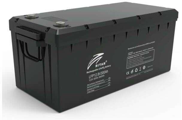 Ritar LiFePO4 Batterie 12,8V 300Ah Winter (12.80 V, 300 Ah)