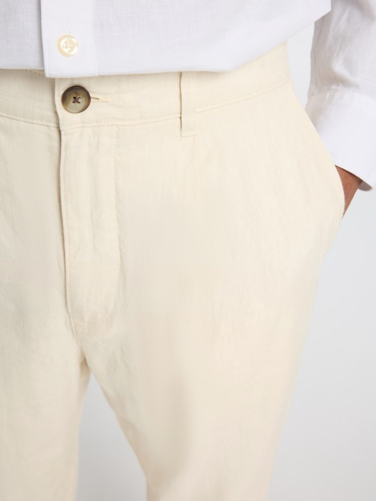 Actual product image Selected Homme Cropped relaxed fit trousers (W31/L34)