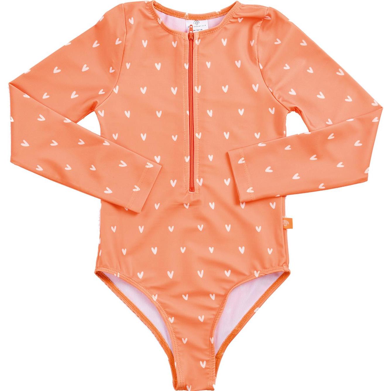Swim Essentials, Mädchen, Badeanzug, Langarm Badeanzug, Orange, (92)