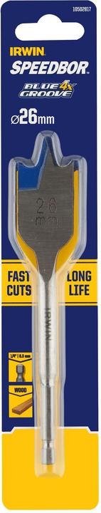 Actual product image Irwin 10502817, Drill, spade drill, 2.6 cm, 15.7 cm, wood, stainless steel (26 millimetres)