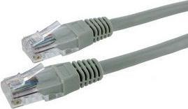 Produktbild 4World patch cord RJ45, molded jacket, cat.5e UTP, 0.5 m, gray (06559) (U/UTP, CAT5e, 0.50 m)