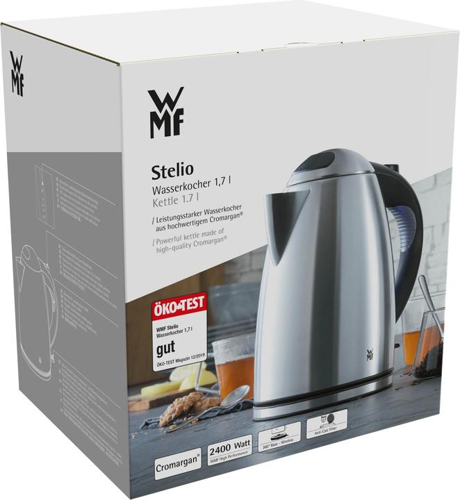 Productafbeelding WMF Stelio 1,7l roestvrijstalen waterkoker (413020012) (1.70 l)