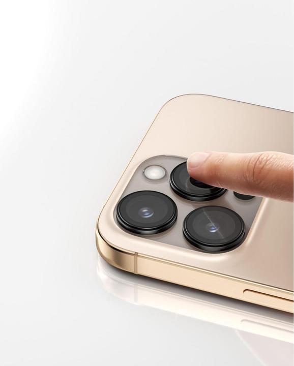Actual product image Belkin 1x2 Kameralinsenschutz TempGlass iPhone 16Pro/16ProMax (2 Piece, Apple iPhone 16 Pro, Apple iPhone 16 Pro Max)