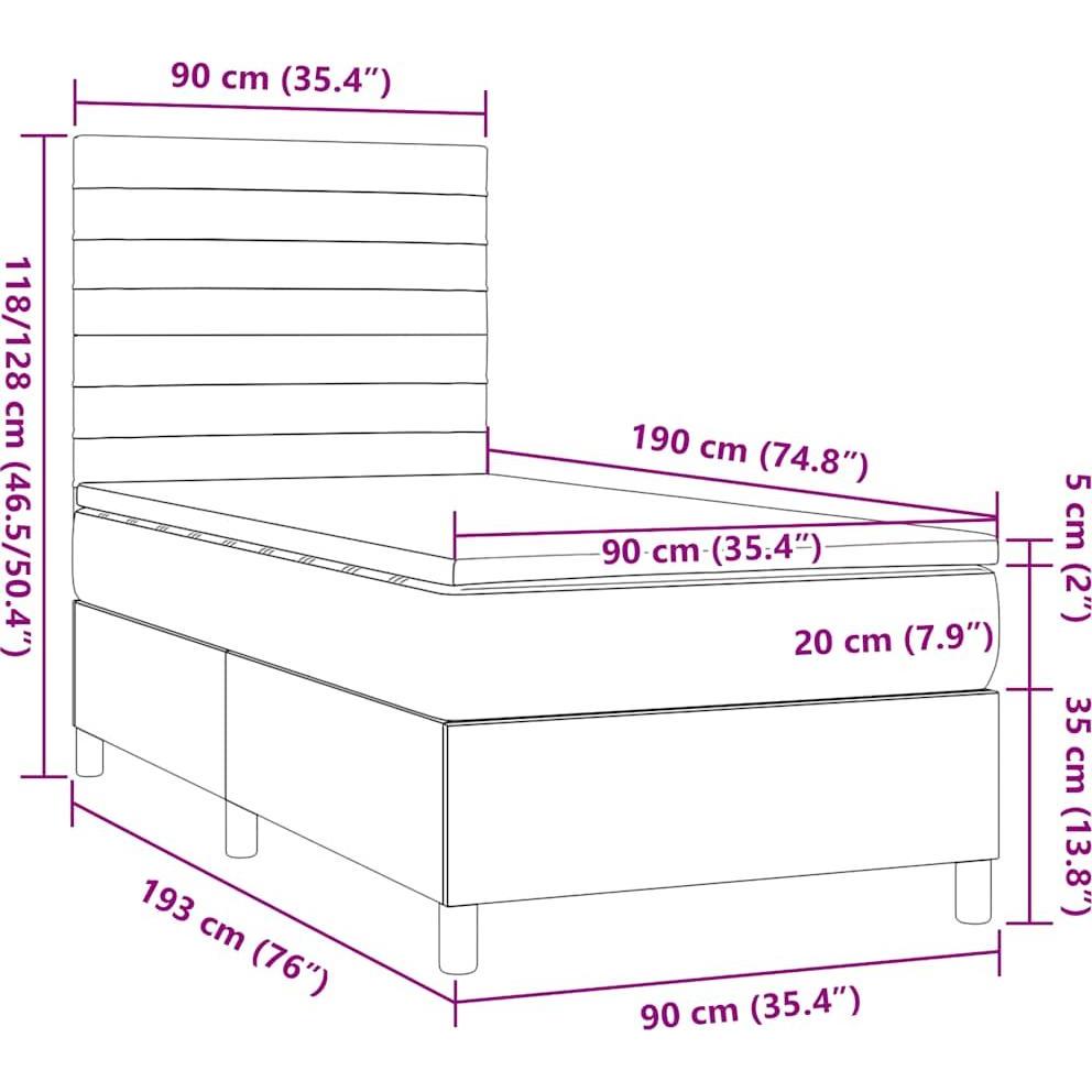 Thumbnail - VidaXL, Bett, Jaro (90 x 190 cm)