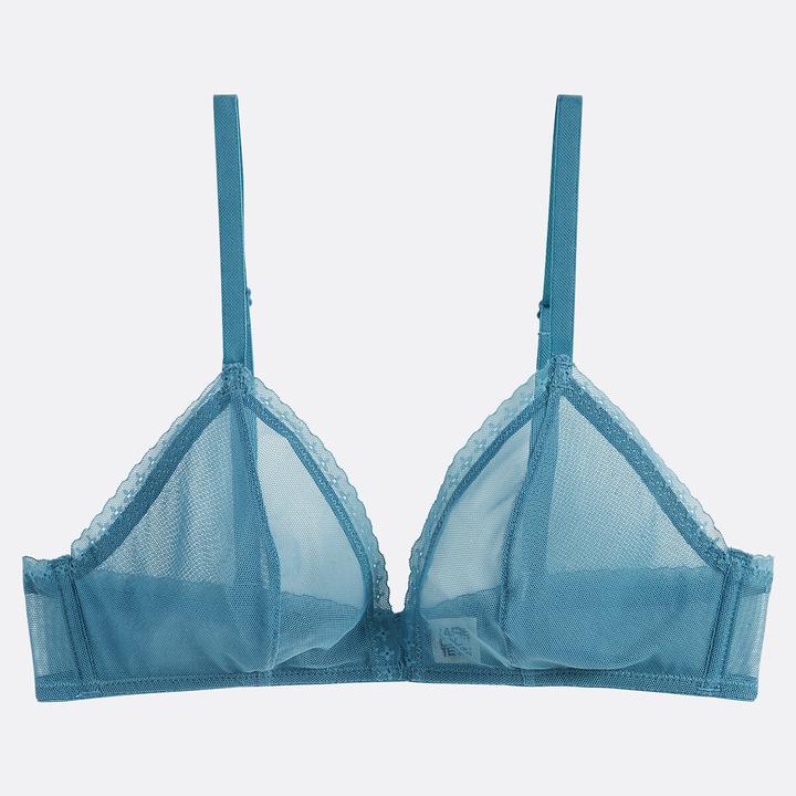 Actual product image La Redoute Collections Triangel-BH EUGENIE aus Stretch-Tüll (70 C)