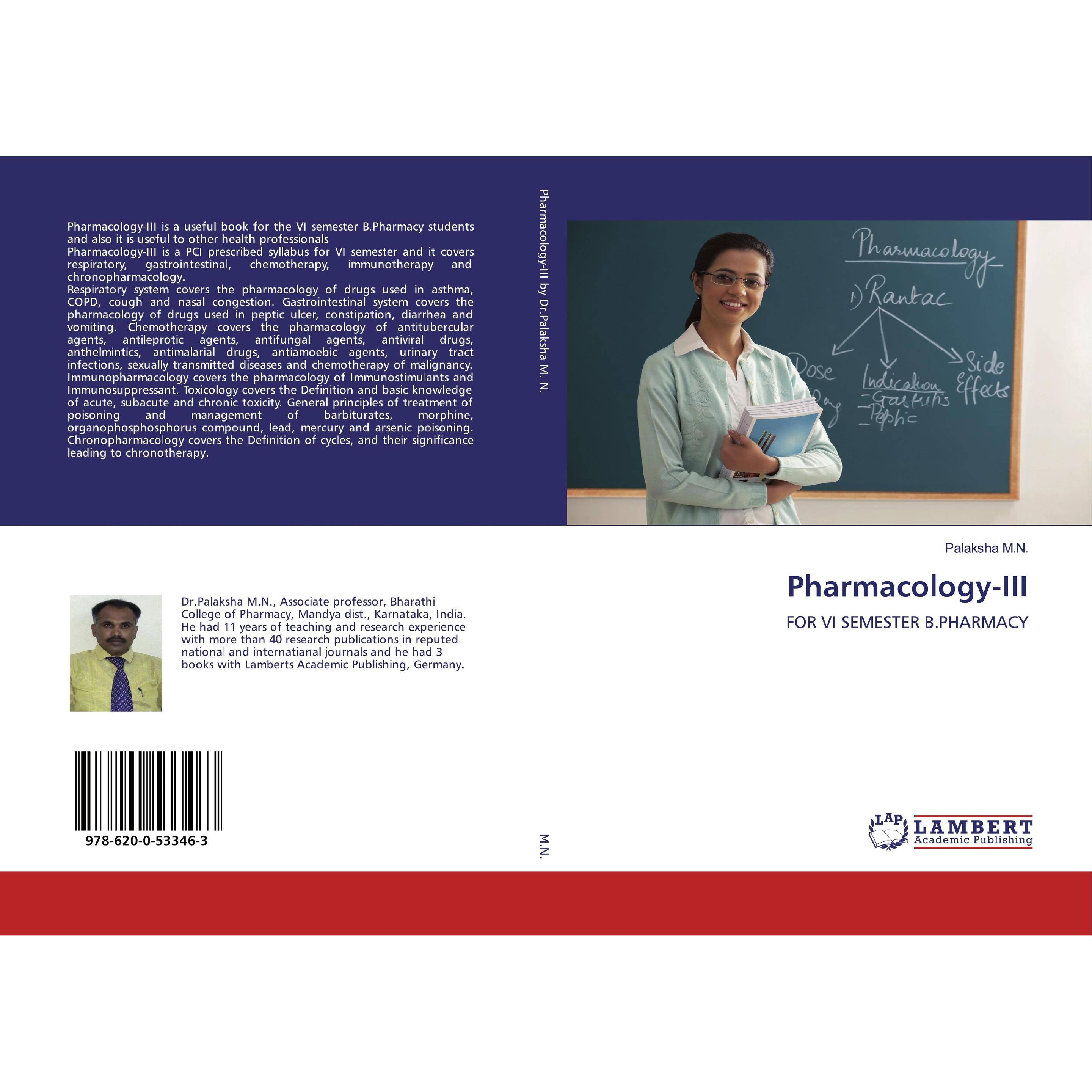 Thumbnail - Pharmacology-III, Fachbücher von Palaksha M.N.