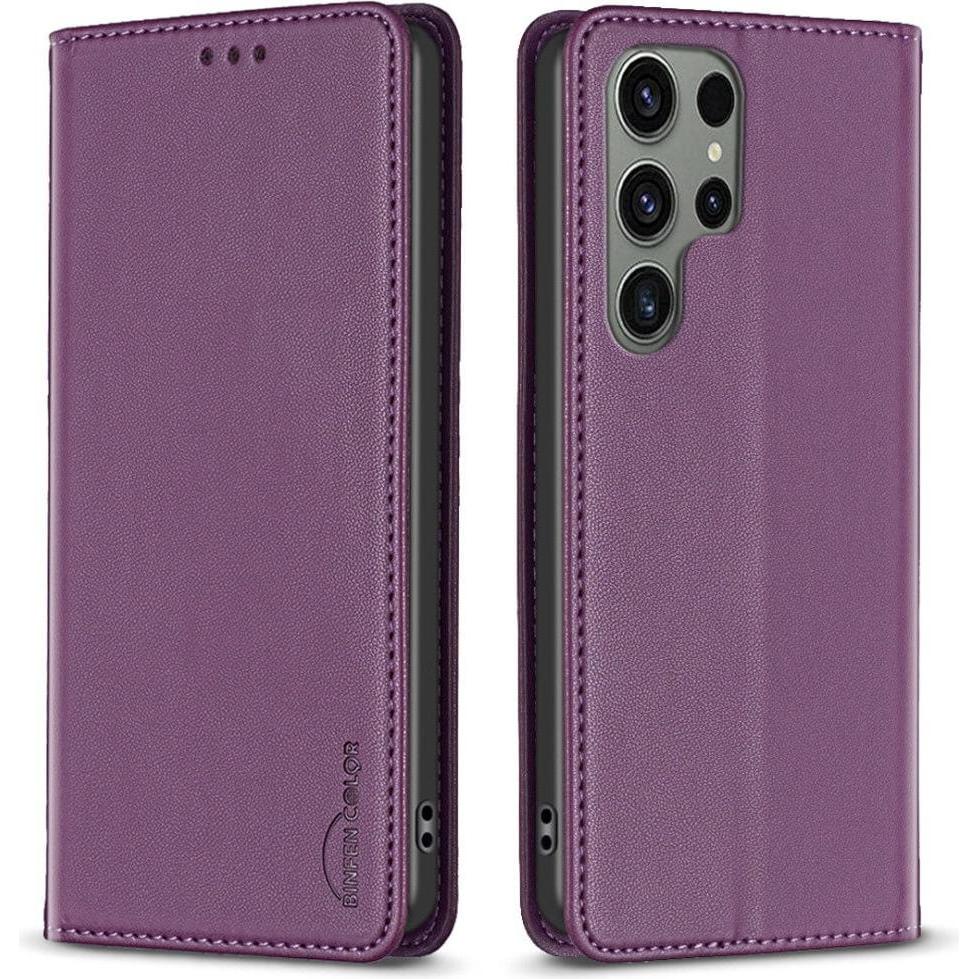 Binfen Color Galaxy S25 Ultra - BINFEN Flip Case Hülle (Samsung Galaxy S25 Ultra), Smartphone Hülle, Violett
