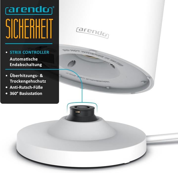 Immagine prodotto Arendo Wasserkocher mit Temperatureinstellung (1.50 l)