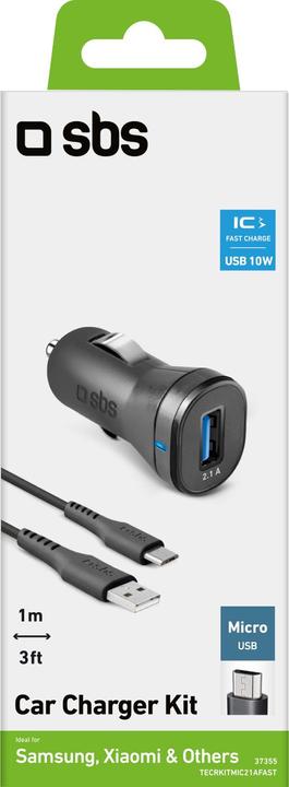 Produktbild SBS Auto-Ladeset mit Micro-USB