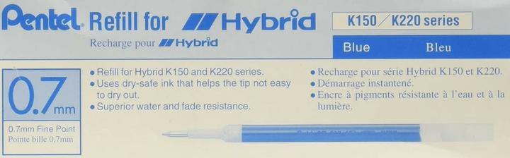 Pentel KFR7-C refill for hybrid gel rollerball blue (Blue, 0.35 mm, 12 pcs.)