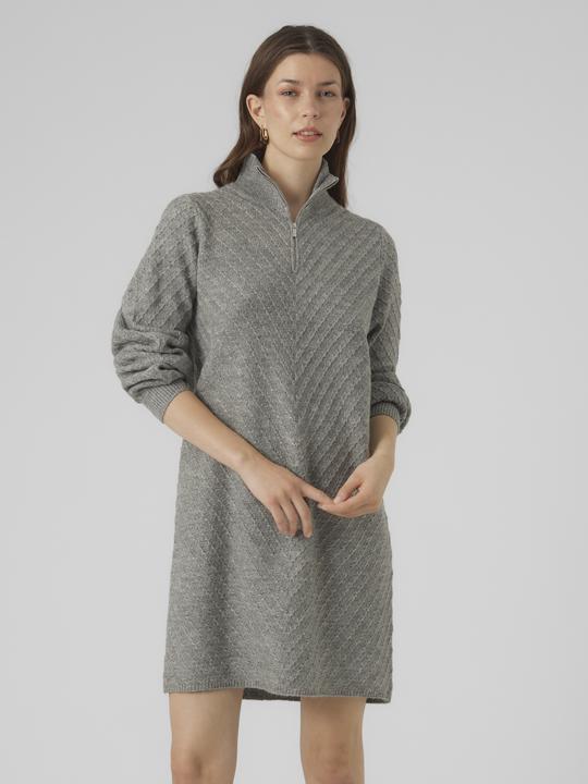 Produktbild Vero Moda VMANJASTINNA HIGHNECK ZIP DRESS GA EXC Strickkleid (XS)