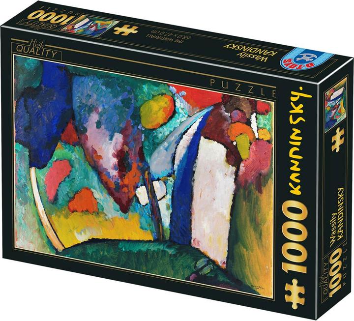 Actual product image D-Toys Puzzle 1000 pieces - Wassily Kandinsky - Waterfall (1000 pieces)