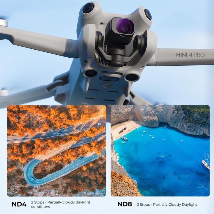 Produktbild K&F Concept Filters ND (4/8/16/32/64/1000) Kit (Drohnen Filter, DJI Mini 4 Pro)