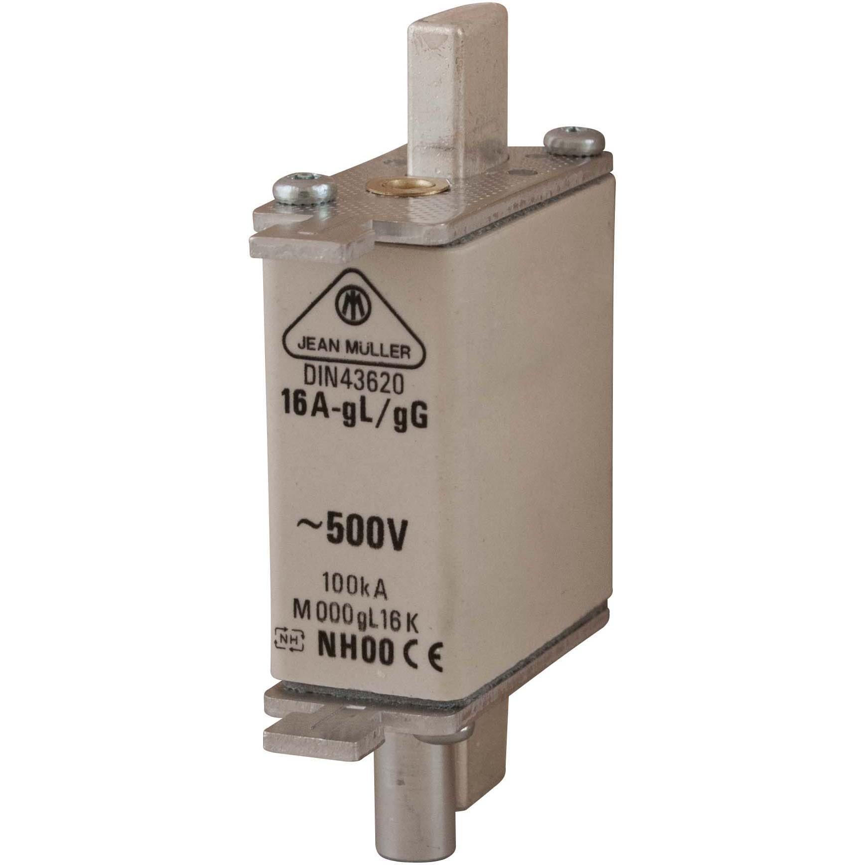 Jean Müller, Sicherung, N5013513 NH-Sicherungs- einsatz 500V M000 gL 50 K (NH-DIN Sicherung, 50 A)