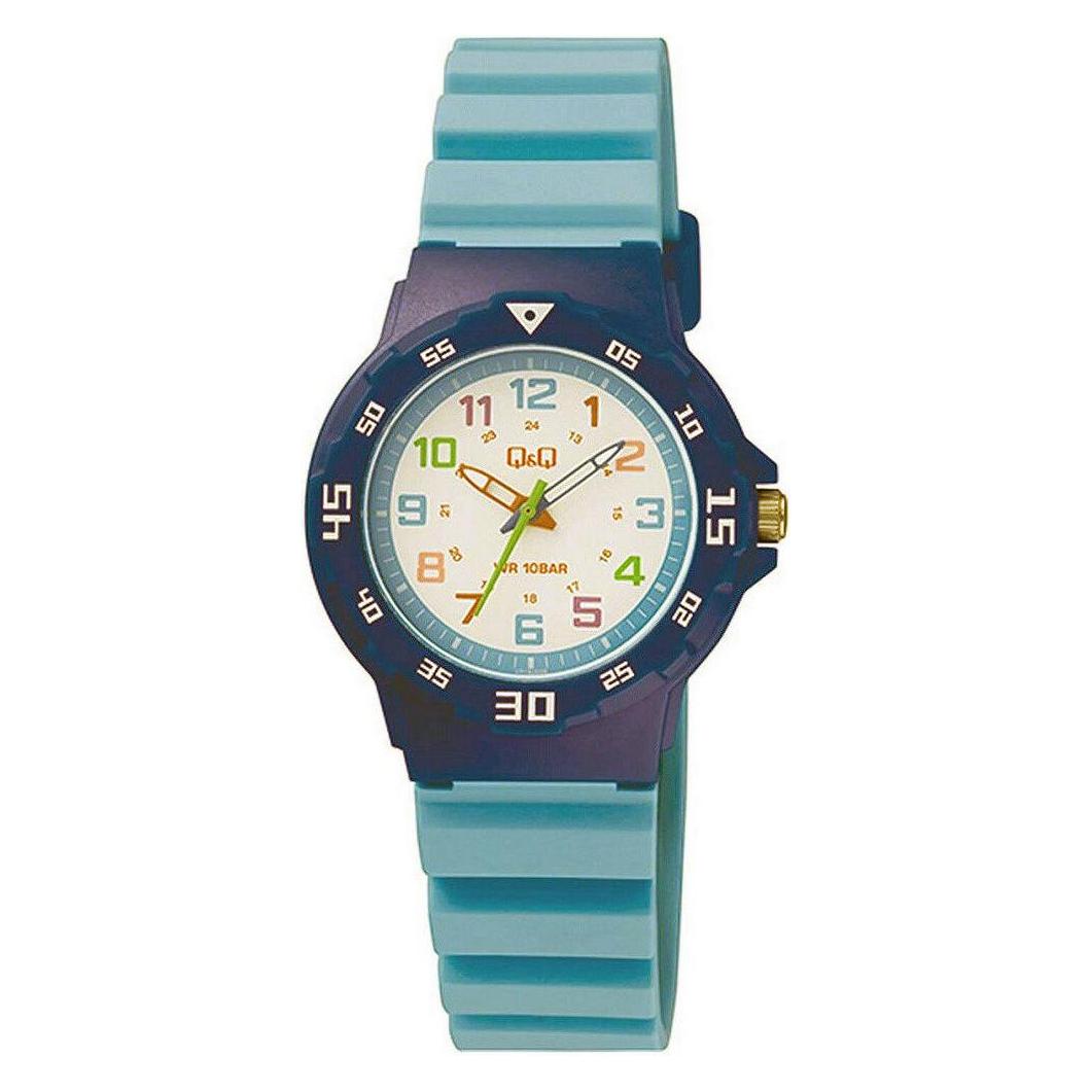 Q&Q, Armbanduhr, Children Watch VR19J009 For Kids, Blau, (Analoguhr, 34 mm)