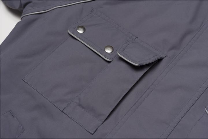 Produktbild Planam unisex Arbeitsjacke CANVAS 320 grau, schwarz Grösse 2XL (XXL)