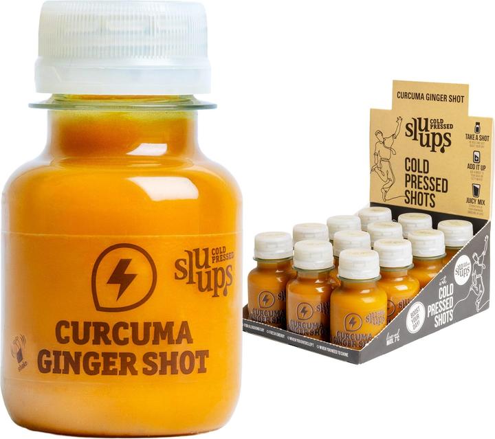 Actual product image Sluups Curcuma Ginger Shot (12 x 6 cl)