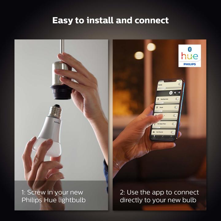 Actual product image Philips Hue White BT (E27, 7 W, 550 lm, 1 x, G)