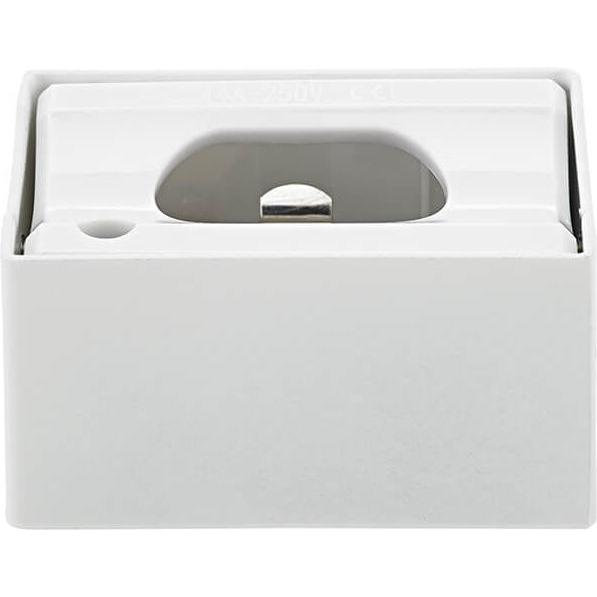 Sigor, Applique + Plafoniera, Presa a muro S14d bianca con base a innesto apparecchio di illuminazione Lampada LED L-DE