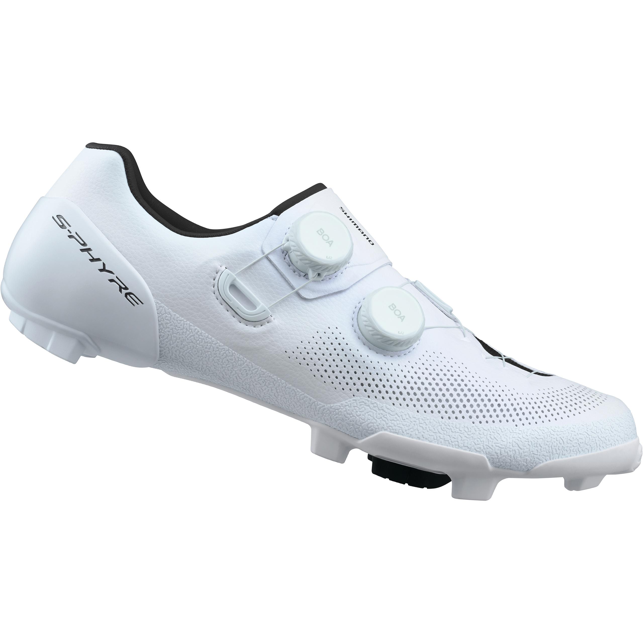 Shimano, Uomini, Scarpe da ciclismo, Men Gravel SH-RX9 S-PHYRE Schuh SPD (41), Bianco, Grigio