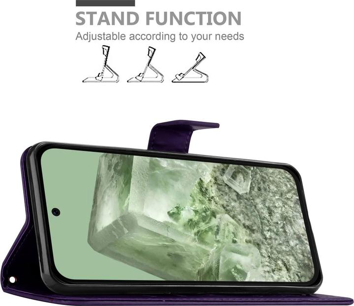 Actual product image Cadorabo Case for Google Pixel 8A Flower Book (Google Pixel 8a)