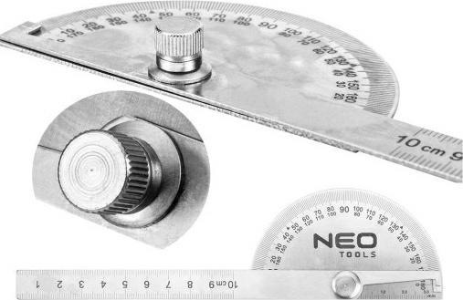 Actual product image Topex Protractor with 100 mm scale