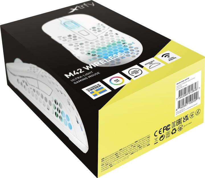 Immagine prodotto CHERRY xtrfy Mouse da gioco senza fili M42, RGB (Senza fili)