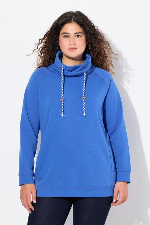 Produktbild Ulla Popken Sweatshirt, weiter Stehkragen, Taschen, Raglan-Langarm (54)