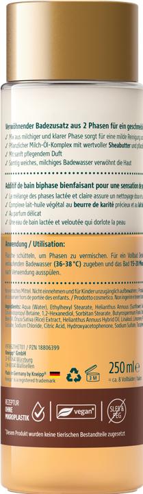 Actual product image Kneipp 2-Phase Bath Oil&Milk Shea&Rice Milk (250 ml, Bath oil)