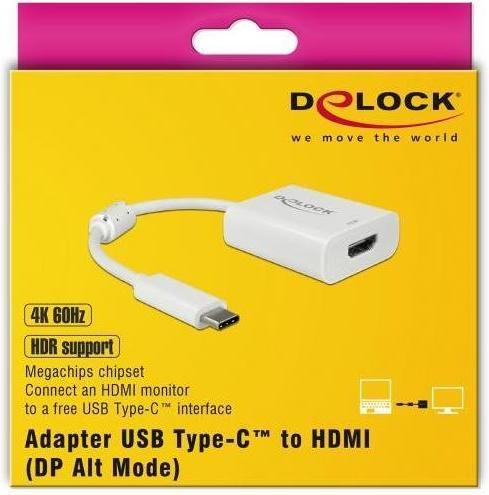 Image du produit Delock Adaptateur de moniteur USB Type-C vers HDMI (HDMI, 10 cm)