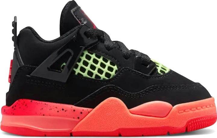 Immagine prodotto Jordan 4 Retro Black Bright Mango Barely Volt Infrared 23 (18.5)