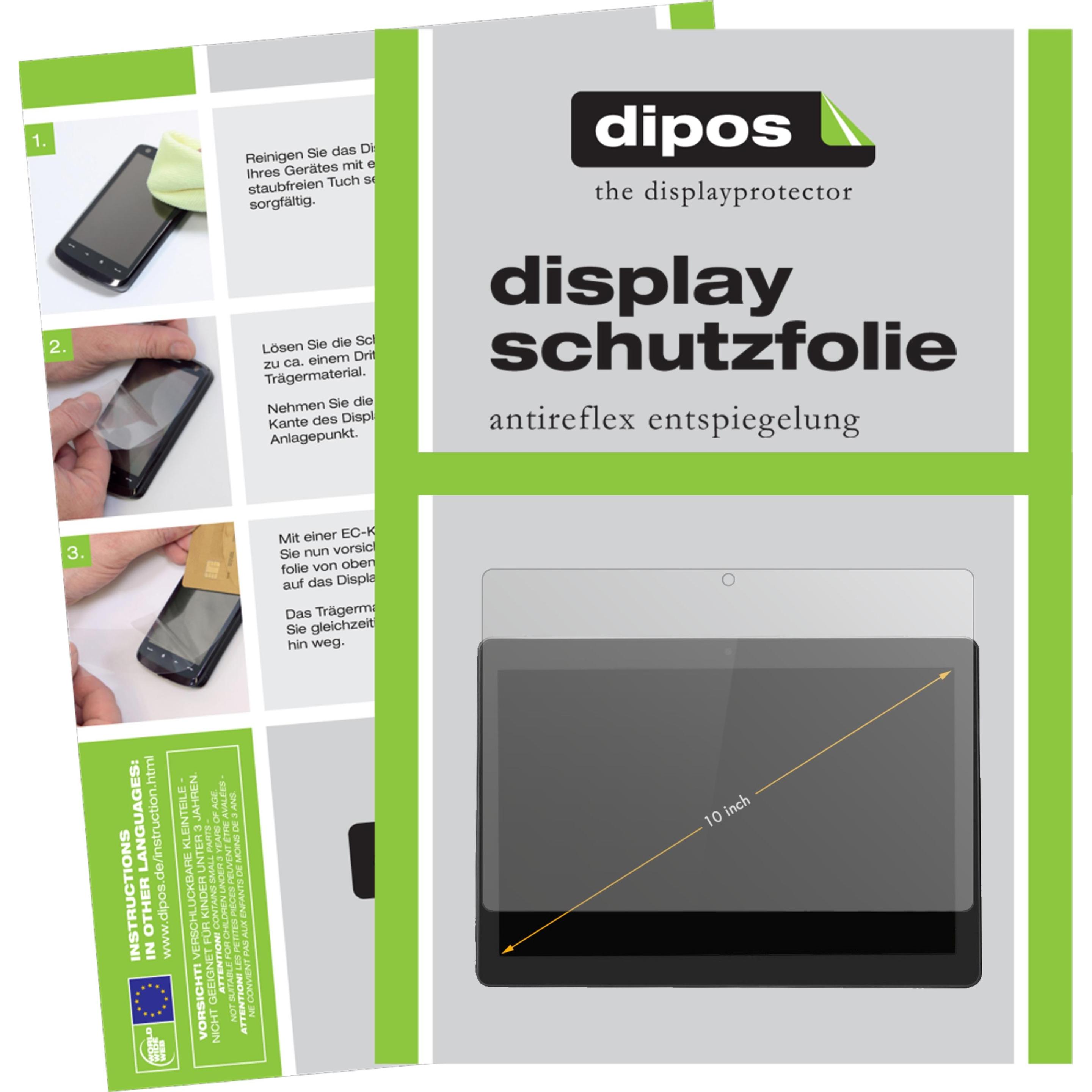 Dipos Displayschutzfolie Antireflex (1 Stück, F888), Tablet Schutzfolie