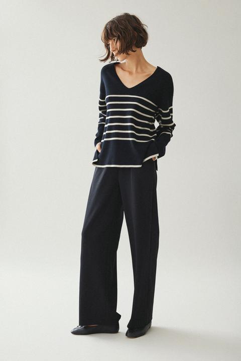 Actual product image Vila High Waist Trousers with Wide Leg (L)