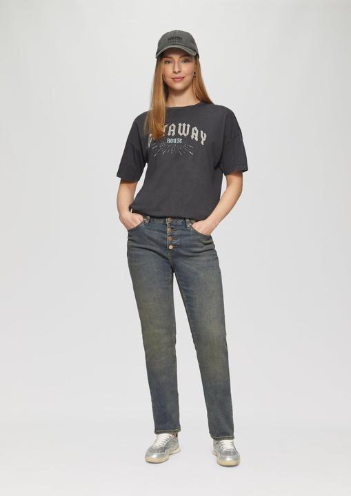 Actual product image S.Oliver Jeans-Hose Jeans Catie / Slim Fit / Mid Rise / Slim Leg / Knopfleiste (W38/L32)